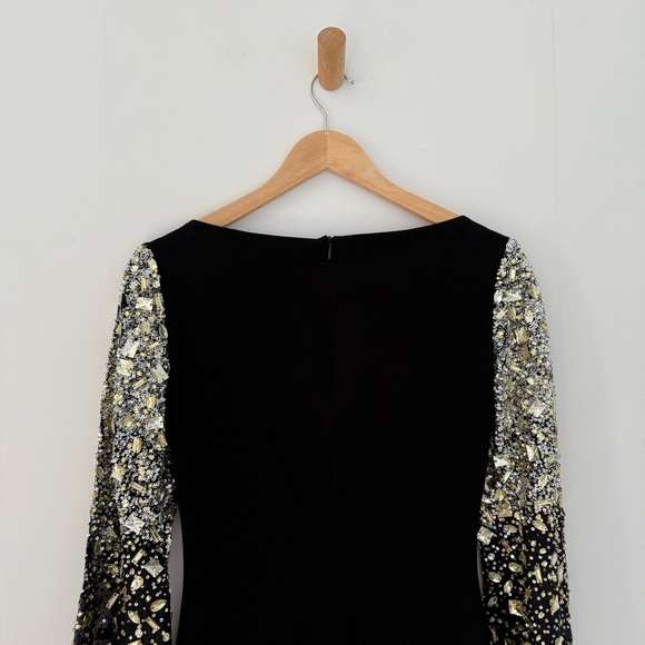 Vintage Randi Rahm black dress with metallic sequin bell sleeves - Small - Picture 8 of 8